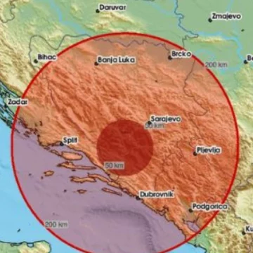 JAK ZEMLJOTRES POGODIO BOSNU! Potresi se osetili u Hrvatskoj i Crnoj Gori