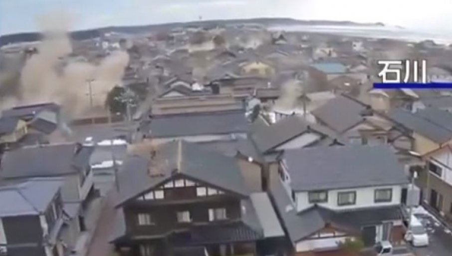 Ovo je trenutak udara stravičnog zemljotresa koji je izazvao haos u Japanu (VIDEO)